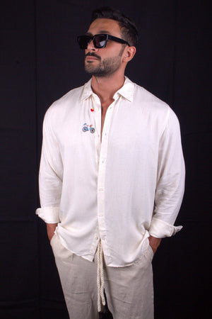 Shirt White Bicycle