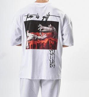 T-shirt Time White over size