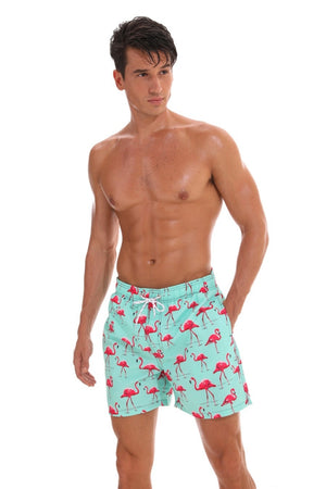 Swimming shorts flamingo Light Green