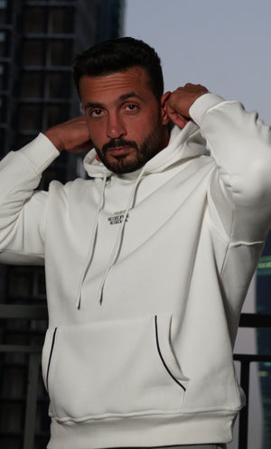 Hoodie basic White