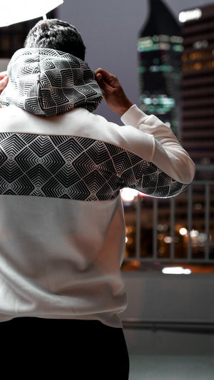 Hoodie Arabic style White