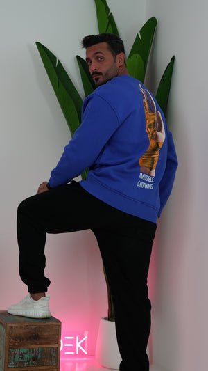 Sweatshirt Blue hand