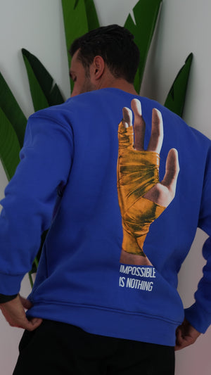 Sweatshirt Blue hand