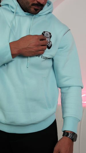 Hoodie With a bear logo over size