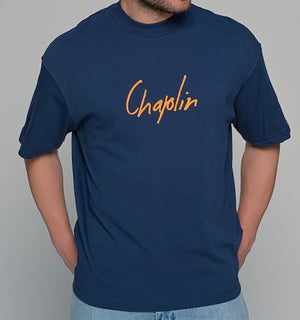 T-Shirt Chaplin Dark Blue Over Size