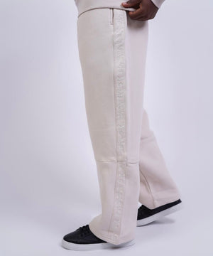 Pants Side Logo Beige