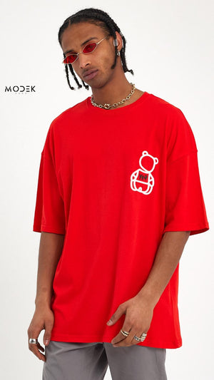 T shirt No del plain Red