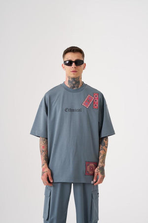 T shirt Born gain Grey over size