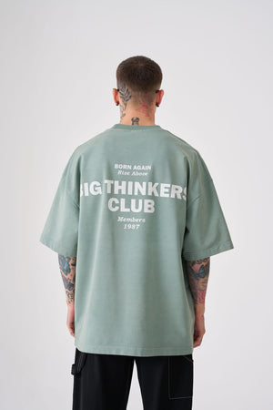 T shirt Thinkers Club Green over size