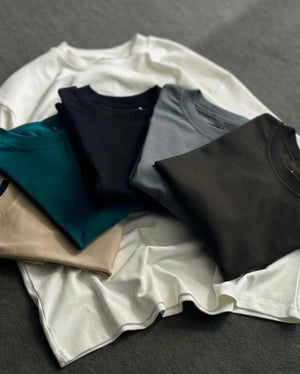 Plain T-Shirt Over Size white