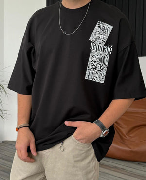 T-shirt Natural Black Over Size