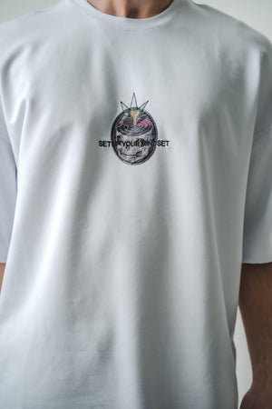 T-shirt Setup Youer White over size