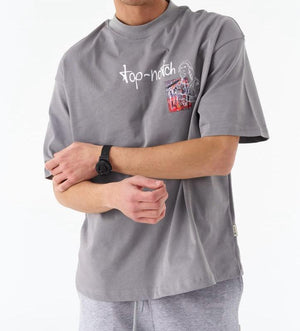 T-shirt over size Mona Lisa Grey
