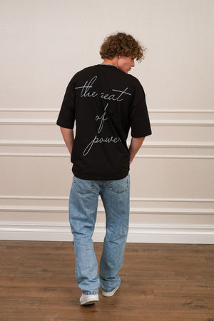 T shirt black gray