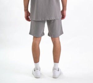 Short Plain Linen Gray