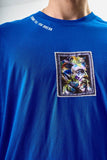 T-shirt Strong Blue over size