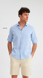 Linen shirt baby blue