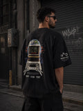 T-shirt over size Modek Word Black