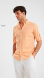 Linen shirt Orange