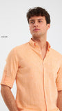 Linen shirt Orange