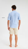 Linen shirt baby blue