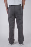 Pants Elastic Plain Dark Gray