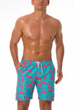 Swimming shorts flamingo Blue