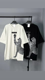 T-shirt tiger black over size