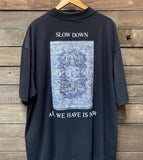 T-Shirt Slow Down Blue Over Size