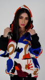 Hoodie Colorful zip-up