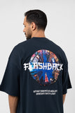 T-shirt Flashback black over size