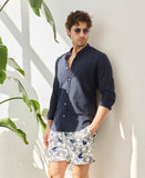 Linen Shirt Dark blue 2