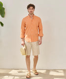 Linen shirt Orange