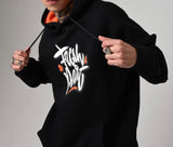 Hoodie Black Orange