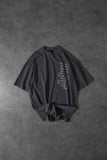 T-shirt over size Half face Grey