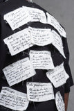 T-shirt over size newspaper Black