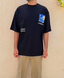 T-shirt over size Van Gogh Black