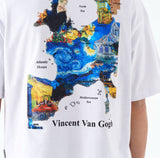 T-shirt over size Van Gogh Map