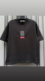 T-shirt over size Mona Lisa Black