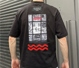 T-shirt over size Mona Lisa Black