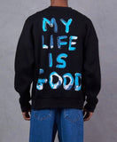 Hoodie Over Size My life is good