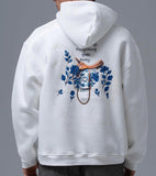 Hoodie Over Size Van gogh white horse 2