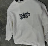 Hoodie  Over Size start white