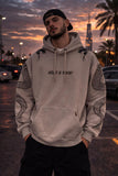 Hoodie Over Size Snake Beige 2