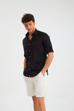 Linen Shirt black